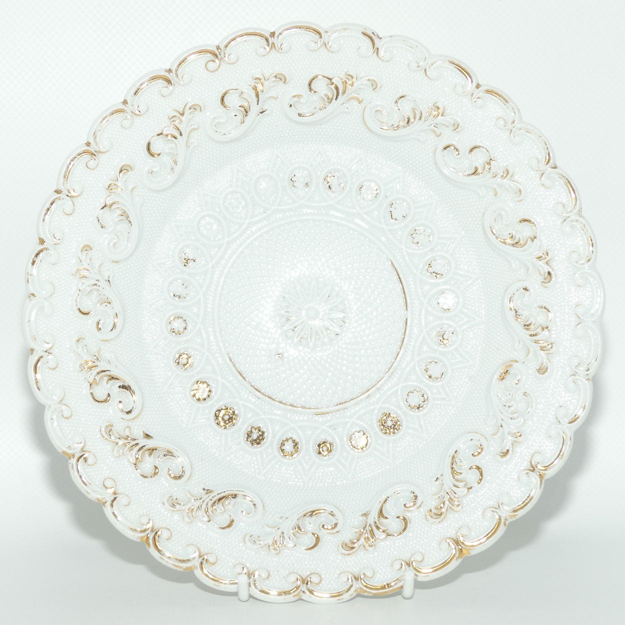 Meissen White and Gilt Embossed cabinet plate