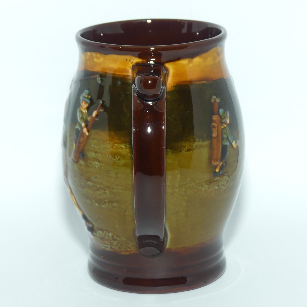 Royal Doulton Kingsware Charles Crombie Golfers ale tankard