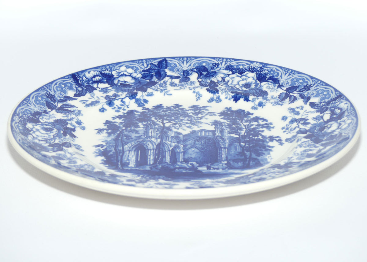 Wedgwood Queens Ware | Blue and White Collection plate | Gothic Ruins