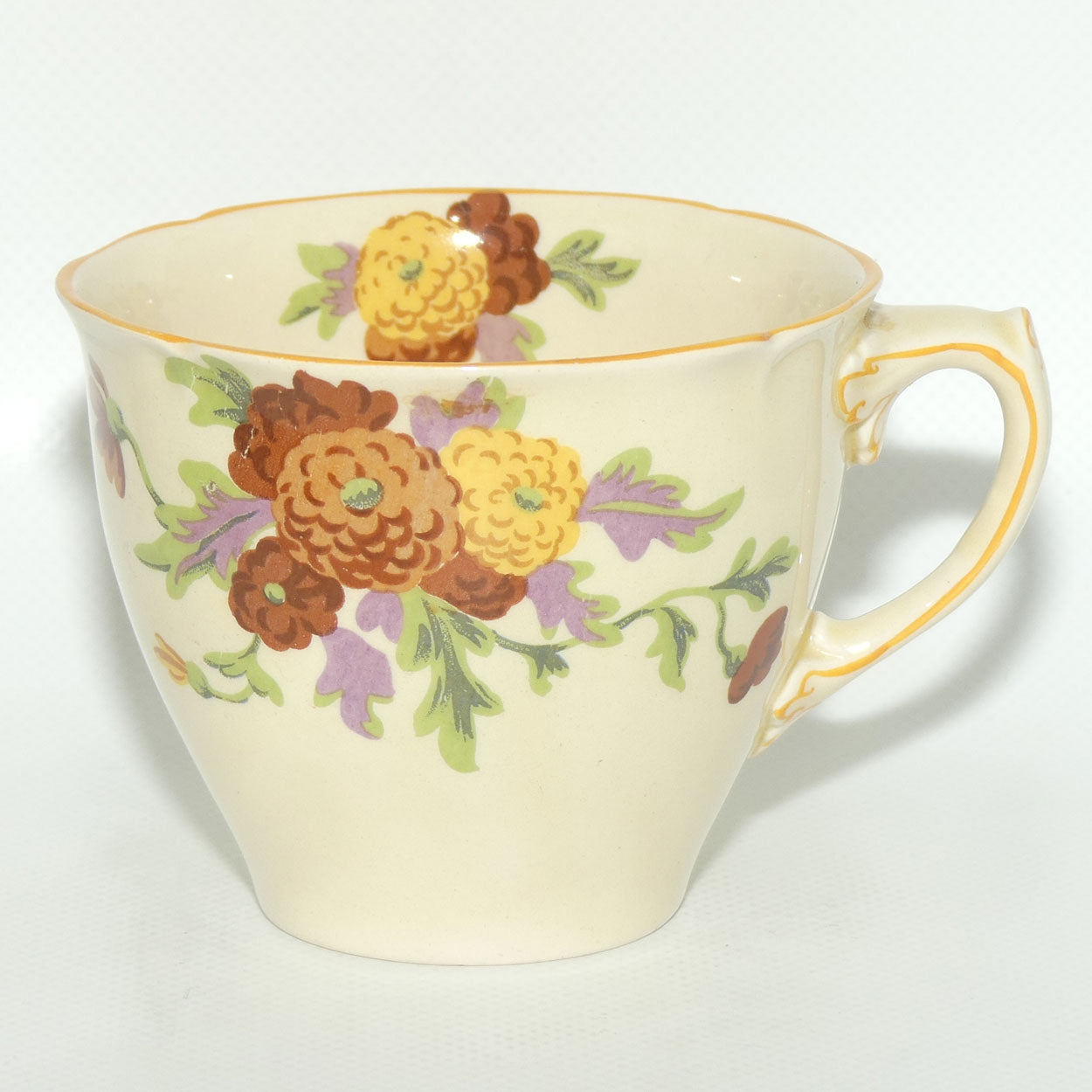 Royal Doulton Marigold pattern breakfast cup and saucer D5126