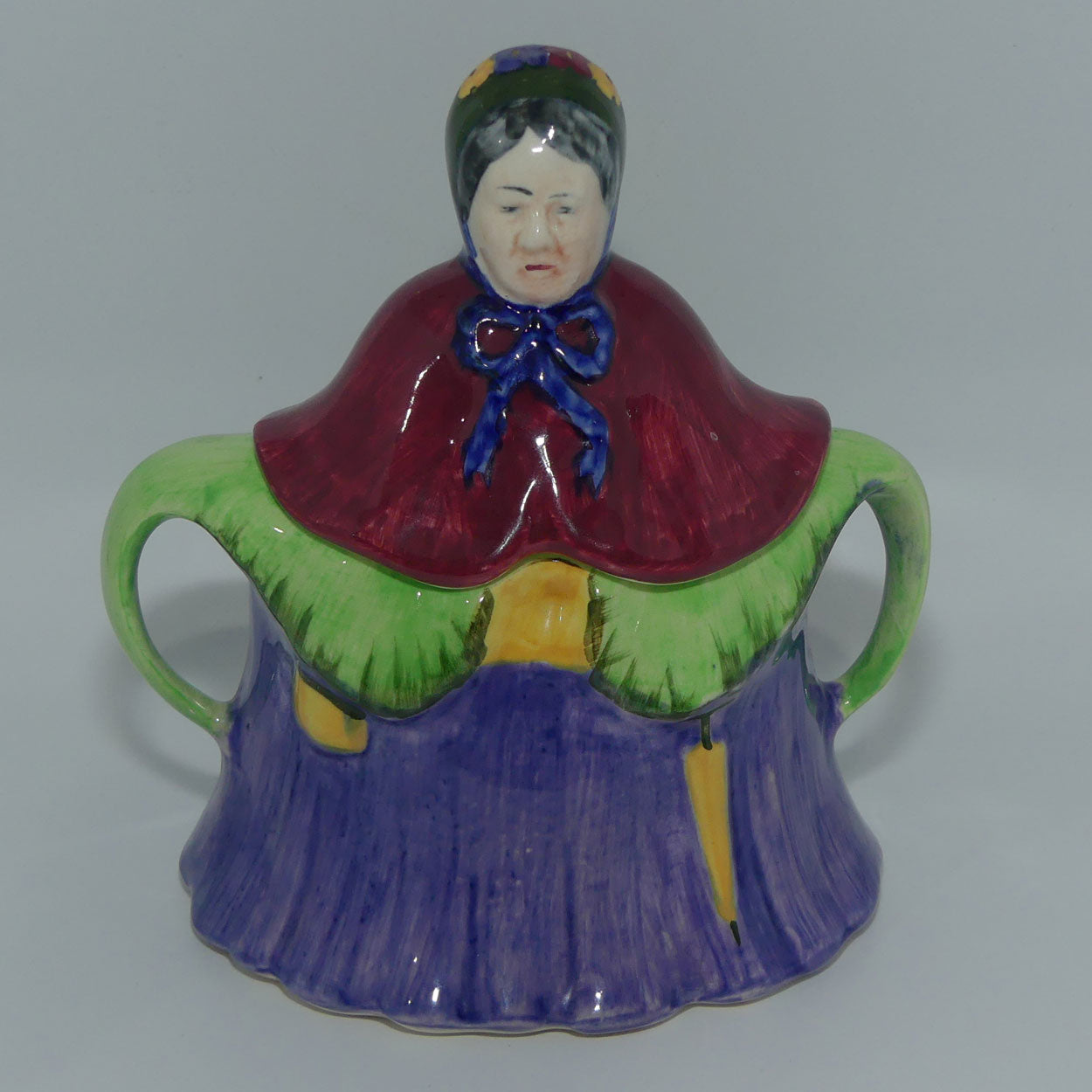 Traditional Grandma figural 3 piece tea set | England c.1950s