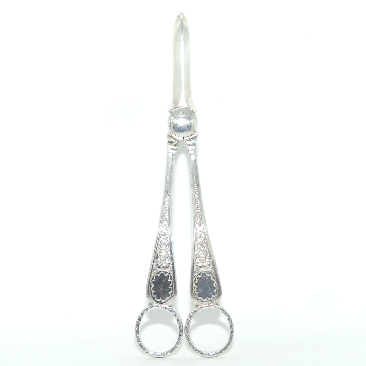 Edwardian era RF Mosley EP Silver Plated grape shears