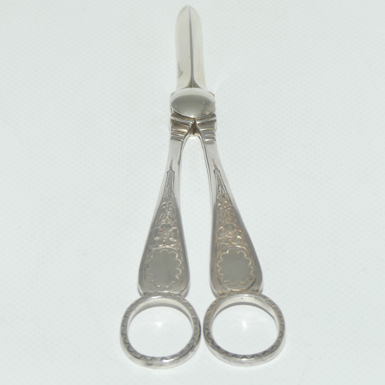 Edwardian era RF Mosley EP Silver Plated grape shears