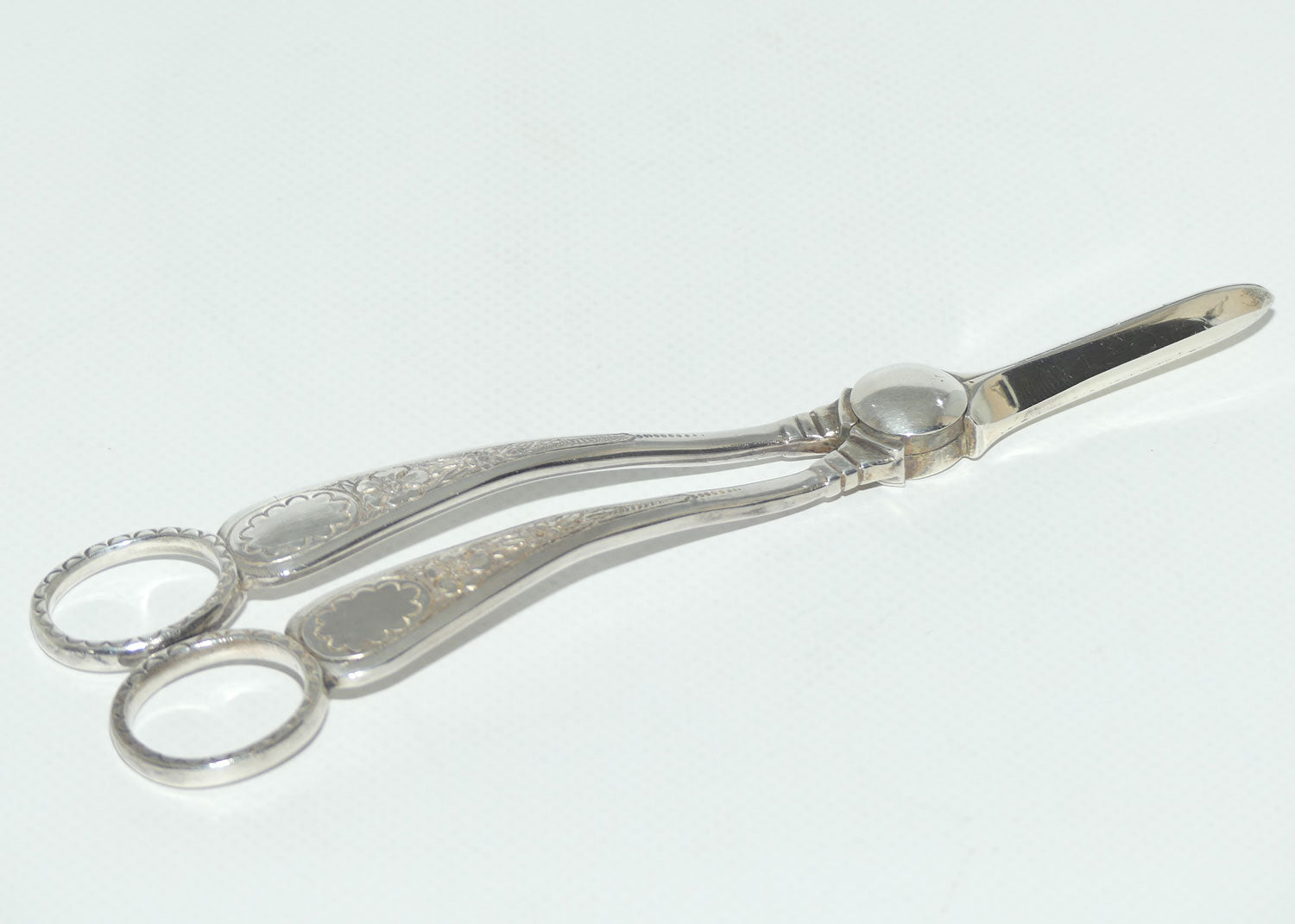 Edwardian era RF Mosley EP Silver Plated grape shears