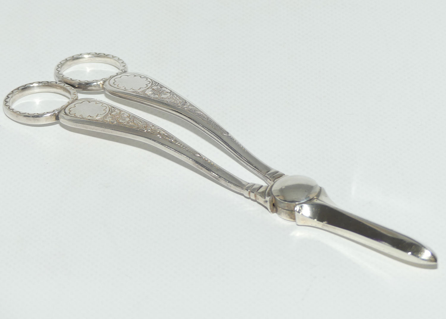 Edwardian era RF Mosley EP Silver Plated grape shears