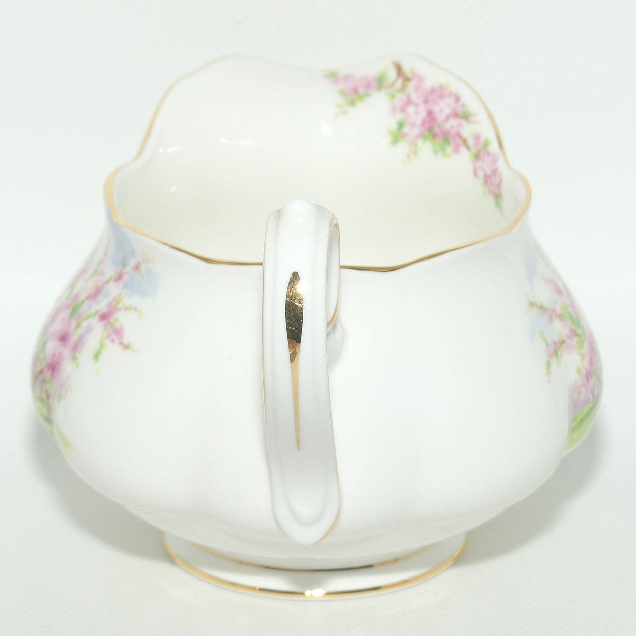 Royal Albert England Blossom Time gravy boat and underplate