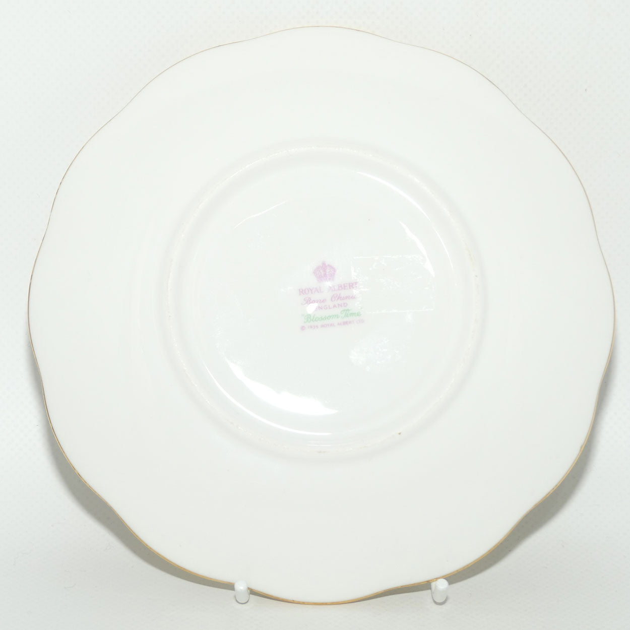 Royal Albert England Blossom Time gravy boat and underplate