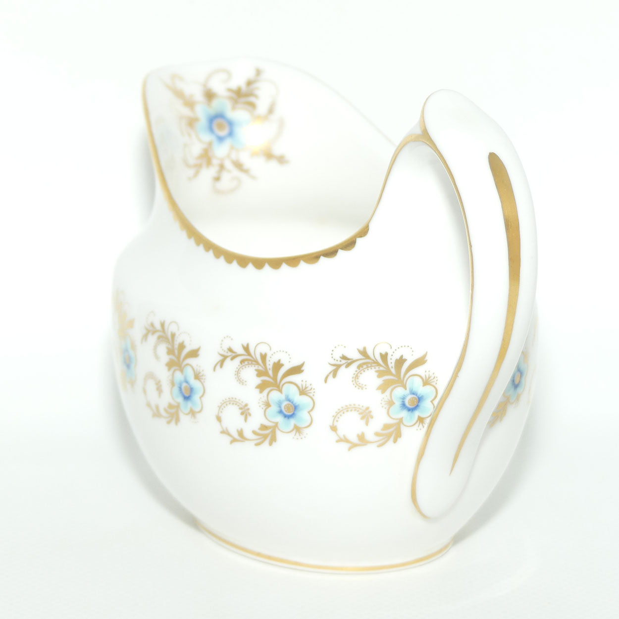 Royal Crown Derby Blue Pimpernel pattern milk jug