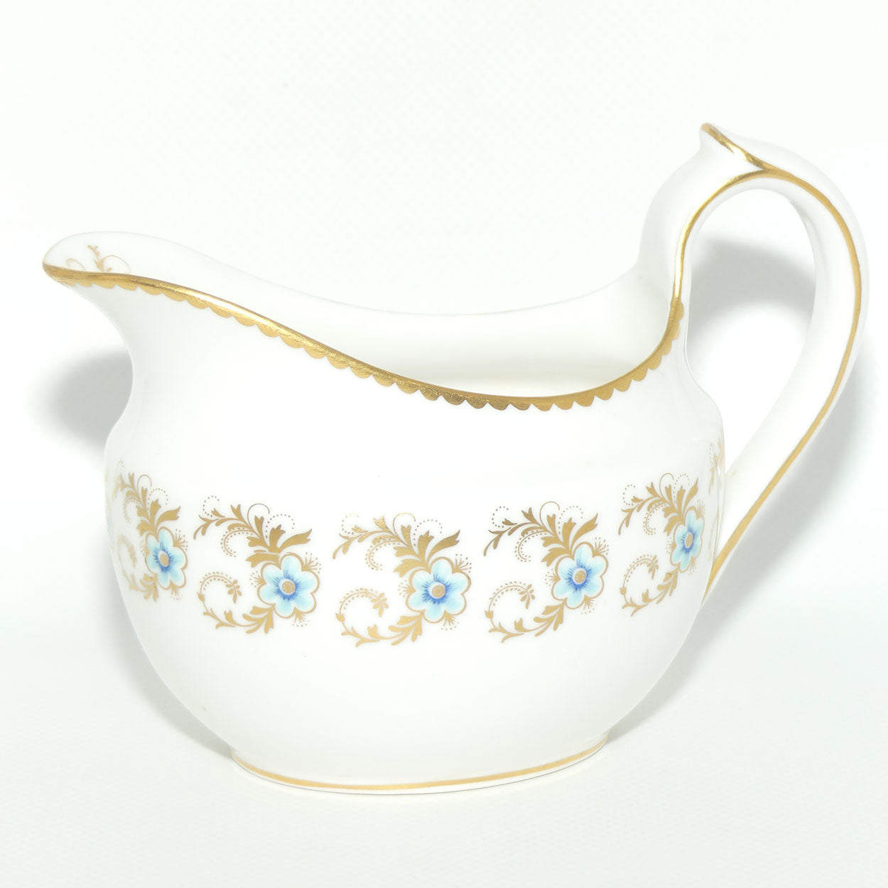 Royal Crown Derby Blue Pimpernel pattern milk jug