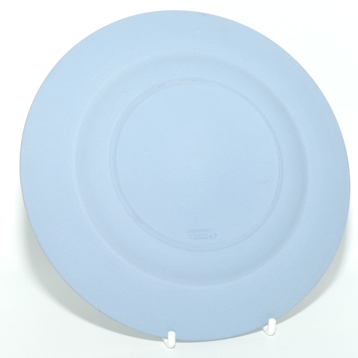 Wedgwood Jasper | White on Pale Blue | Grecian Maiden with Flowers plate | 17cm diam