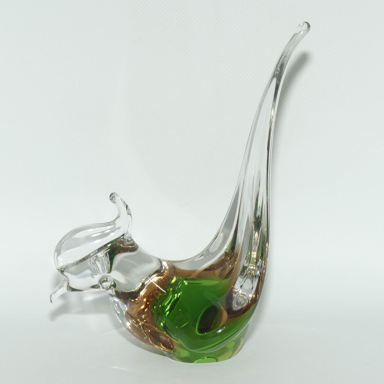 Art Glass Sommerso technique Pheasant | Murano Glass