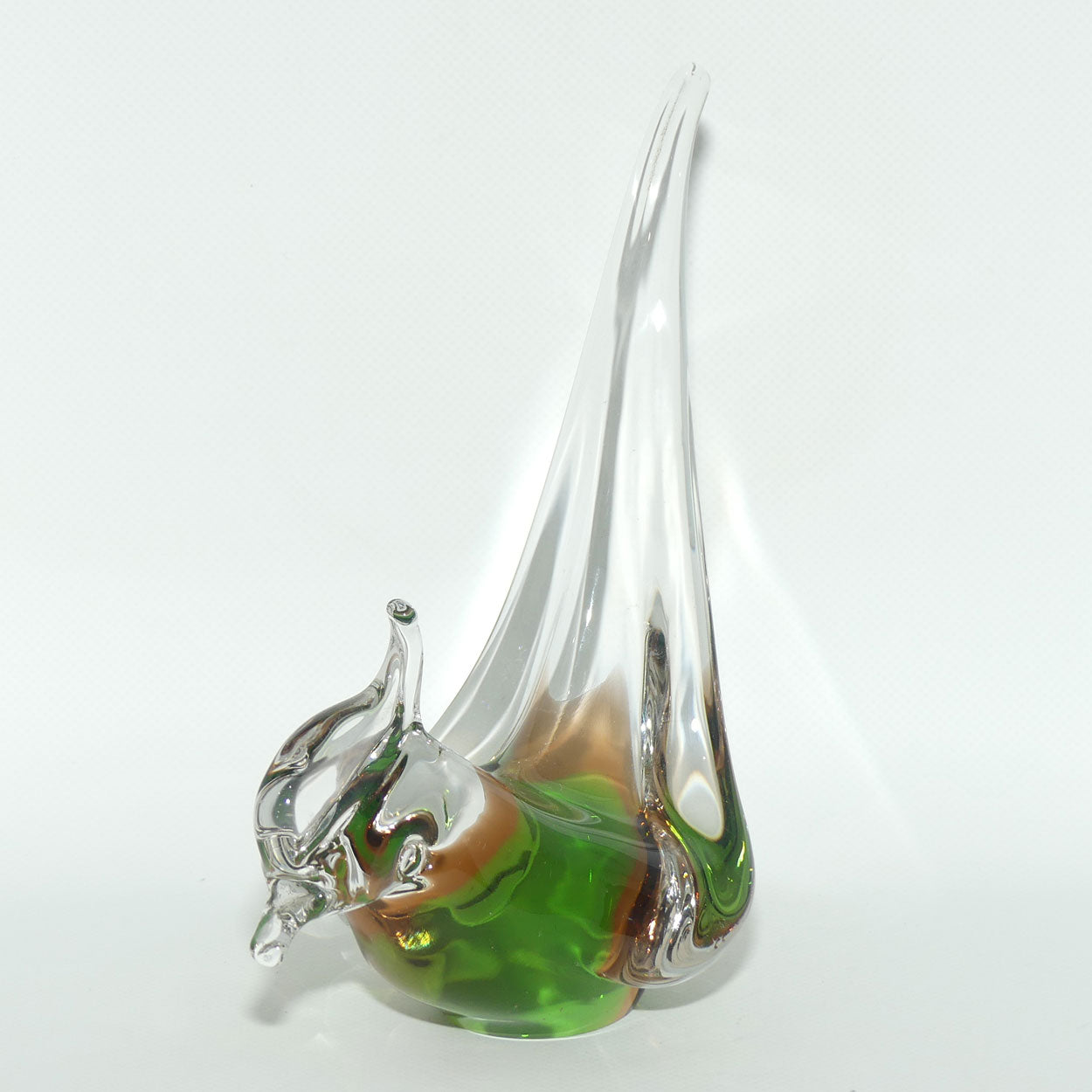 Art Glass Sommerso technique Pheasant | Murano Glass