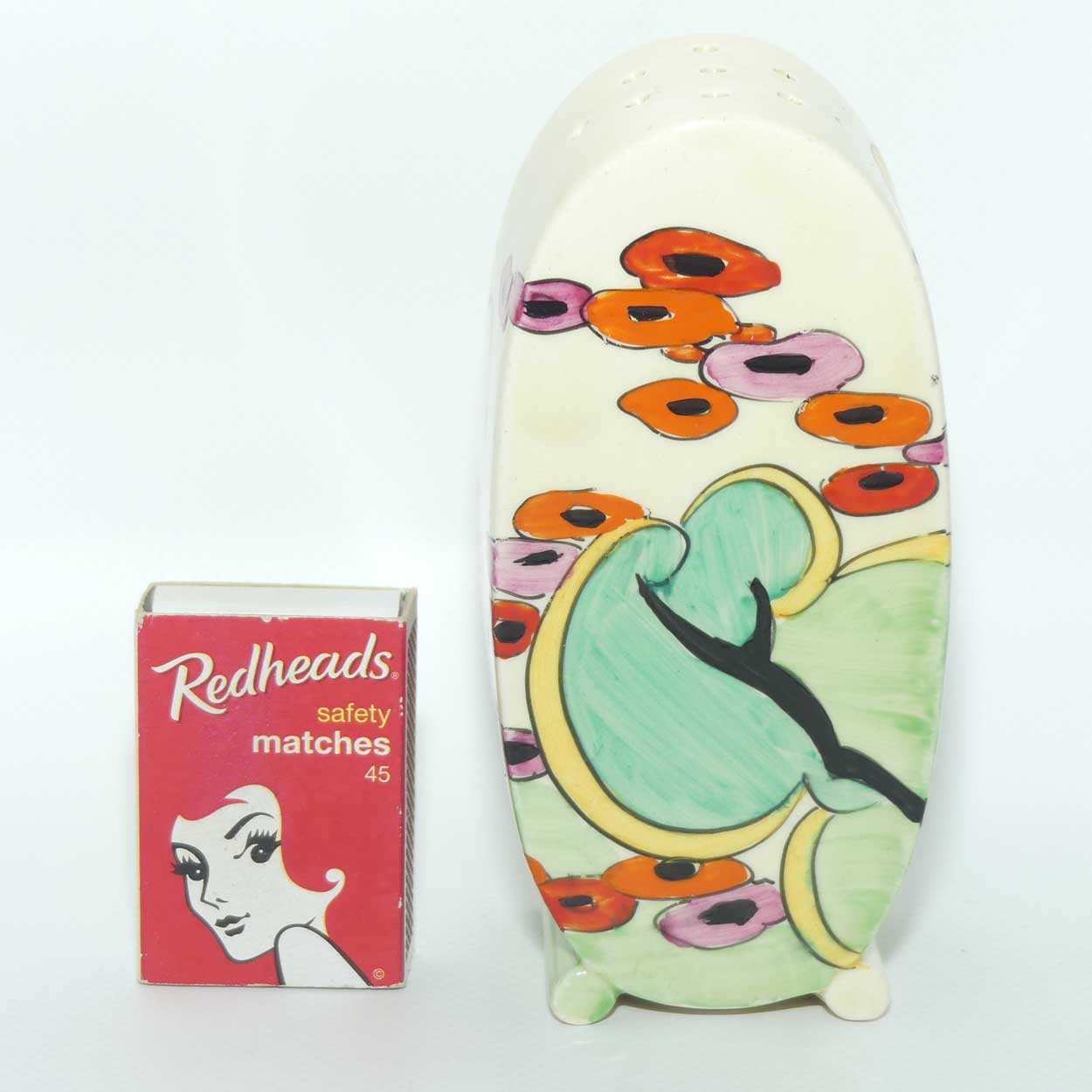 Clarice Cliff Bonjour Green Erin Bonjour Sugar Shaker