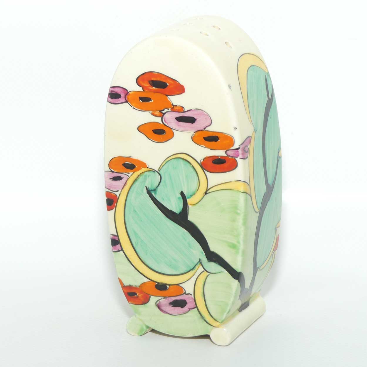 Clarice Cliff Bonjour Green Erin Bonjour Sugar Shaker