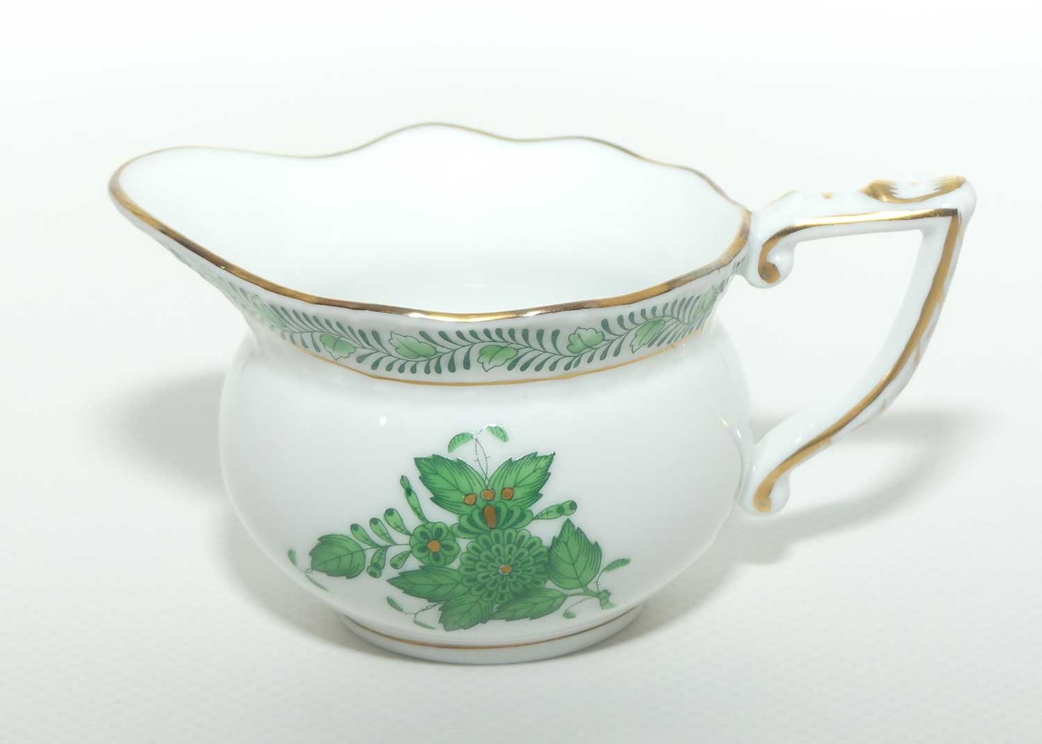 Herend Hungary Chinese Bouquet pattern | Apponyi Green | miniature milk jug