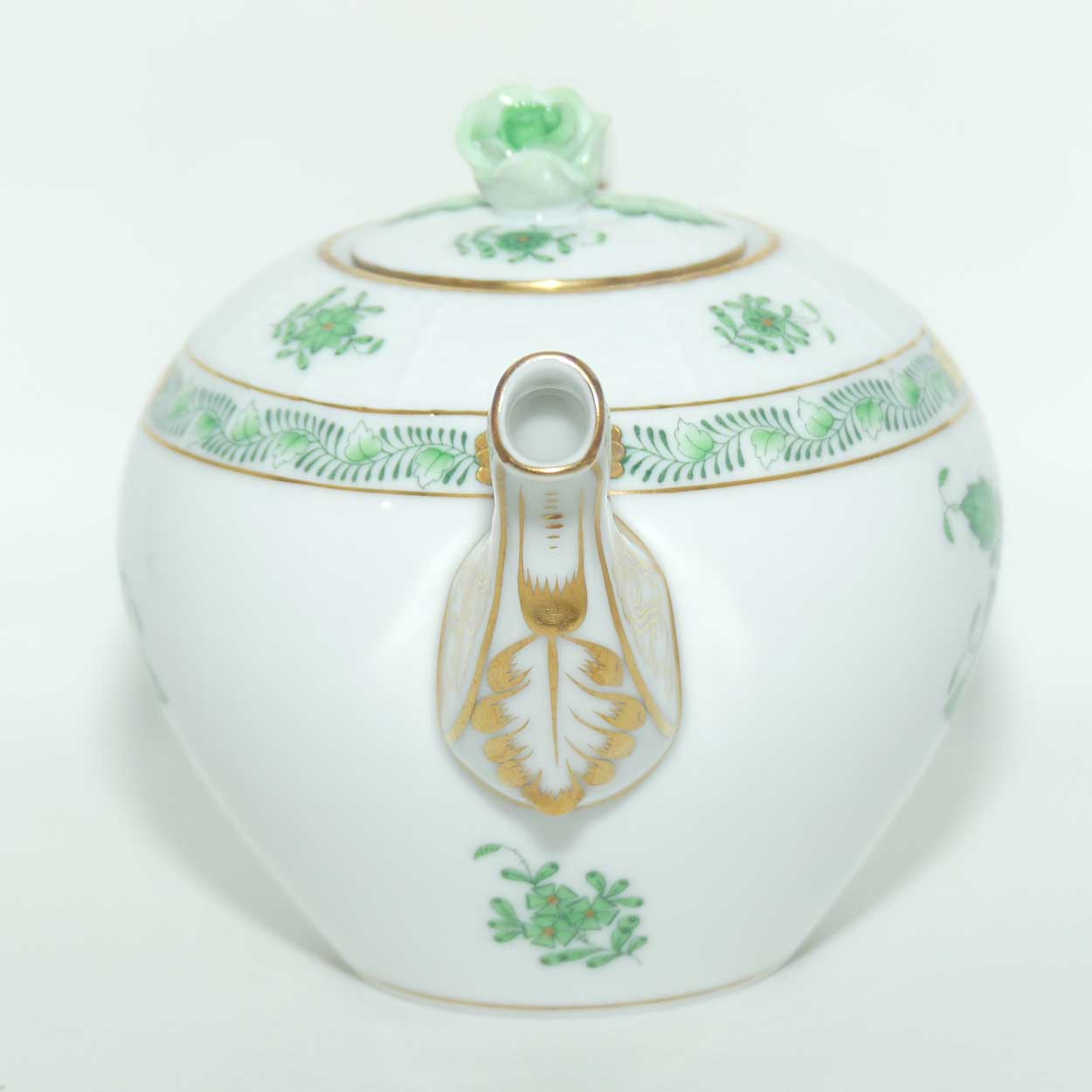 Herend Hungary Chinese Bouquet pattern | Apponyi Green | tea pot