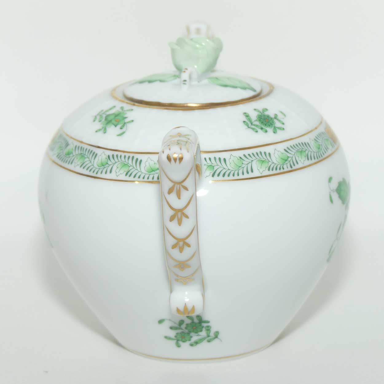 Herend Hungary Chinese Bouquet pattern | Apponyi Green | tea pot