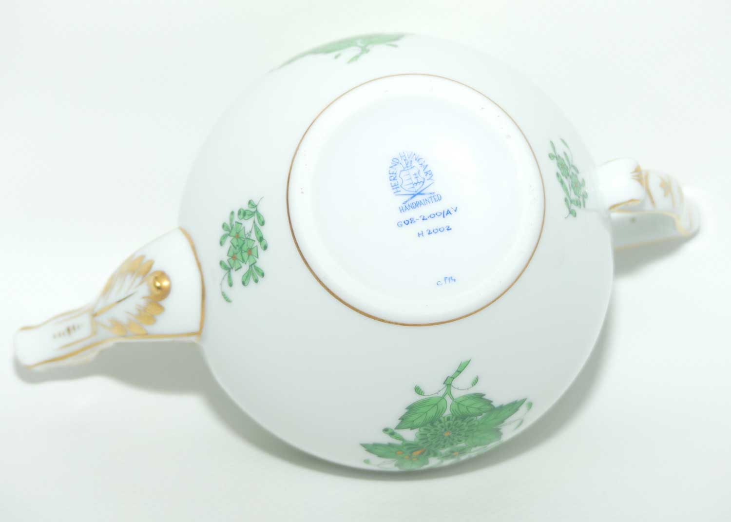 Herend Hungary Chinese Bouquet pattern | Apponyi Green | tea pot