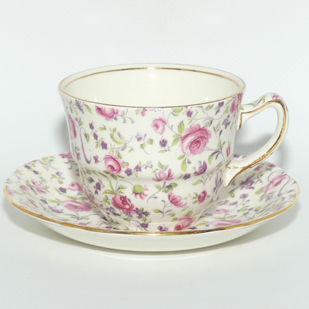 Royal Winton Roses Chintz tea duo