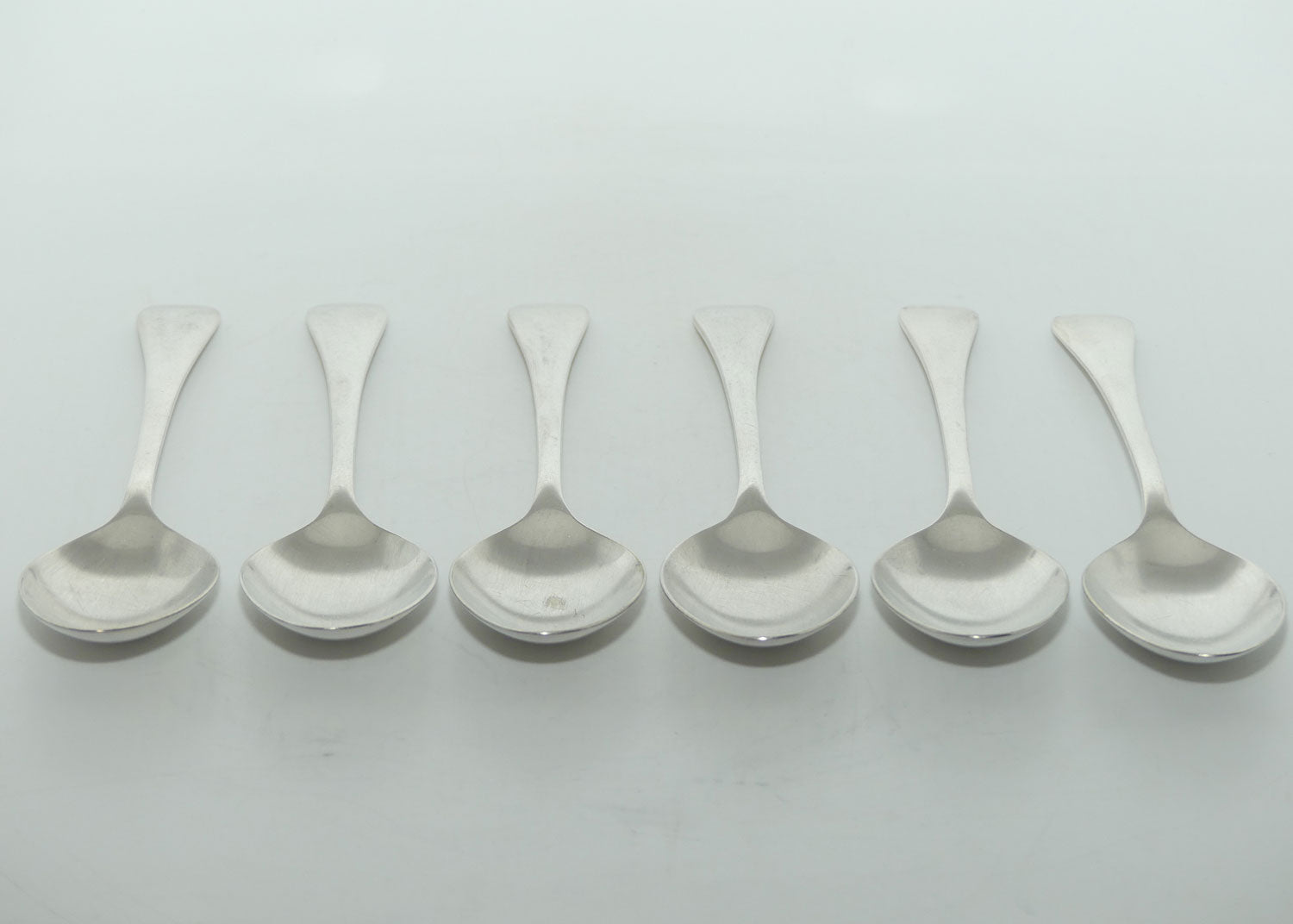 Set of 6 Grosvenor Plate | Silver Plated Old English Pattern desert spoons | 17.5cm