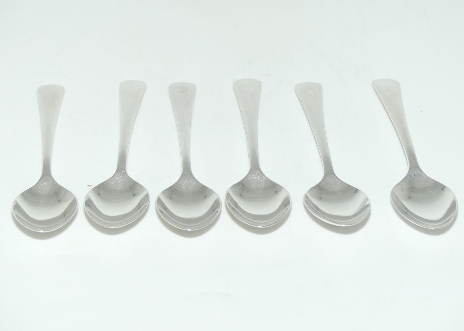 Set of 6 Grosvenor Plate | Silver Plated Old English Pattern tea spoons | 13.2cm