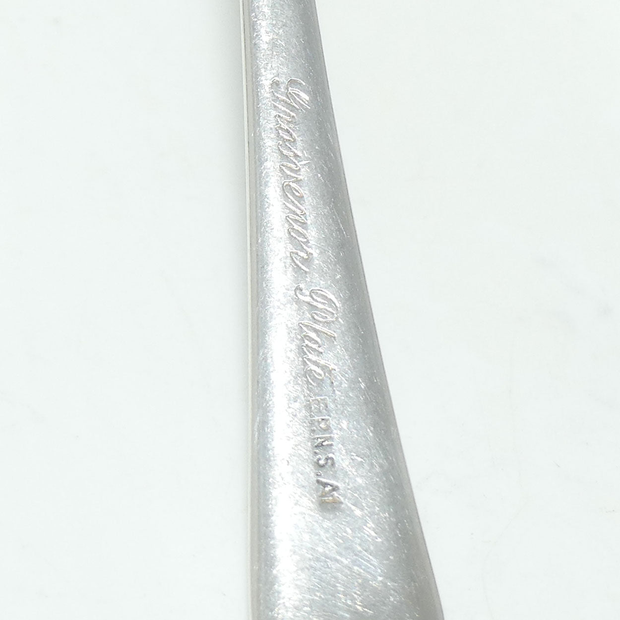 Set of 6 Grosvenor Plate | Silver Plated Old English Pattern tea spoons | 13.2cm