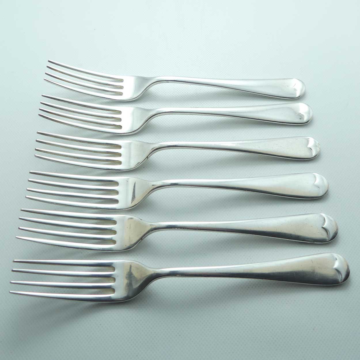 Set of 6 Grosvenor Plate salad forks EPNS A1 | 17cm