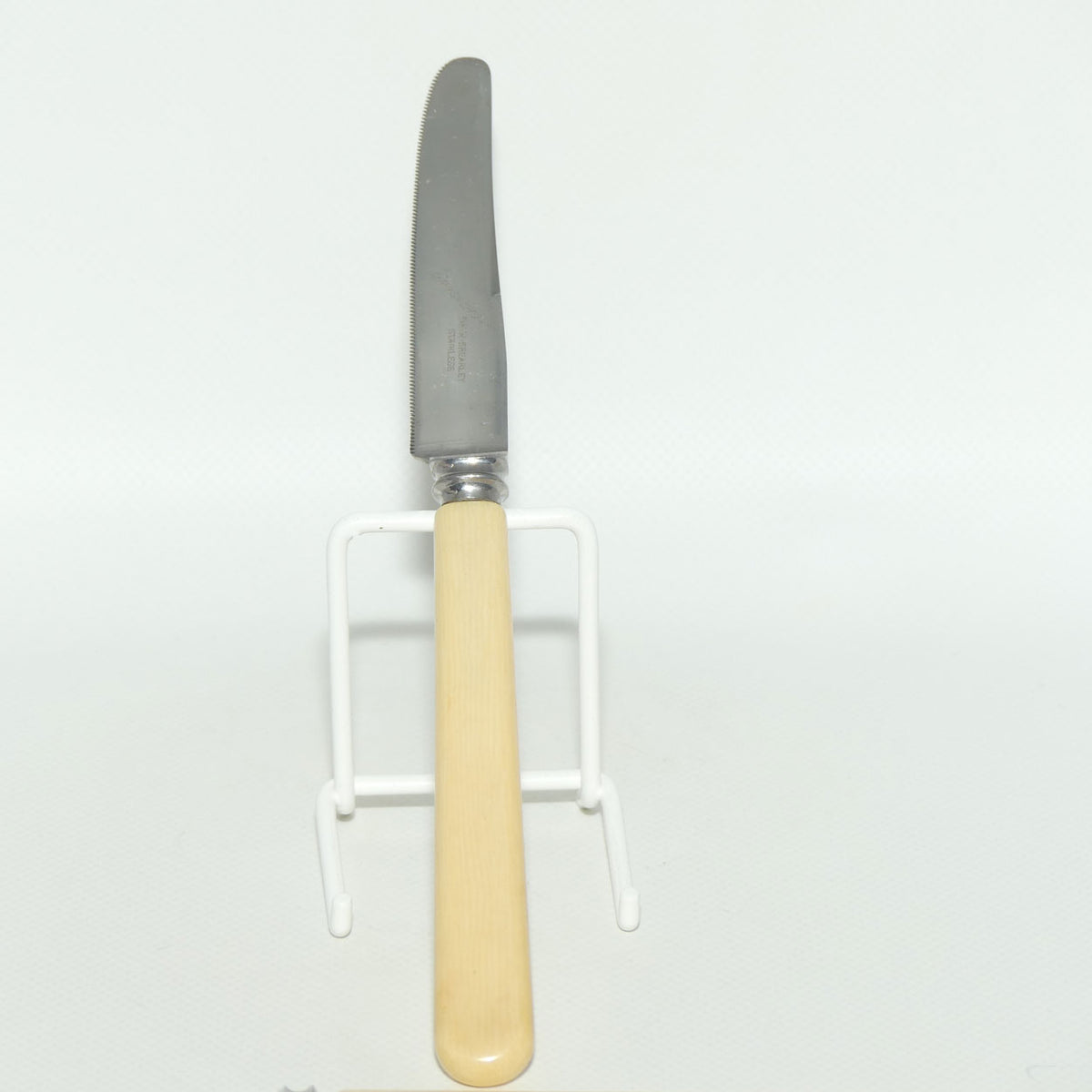 Set of 6 Grosvenor Firth Brierly Stainless | Faux Bone Handle Knives | Serated | 21cm