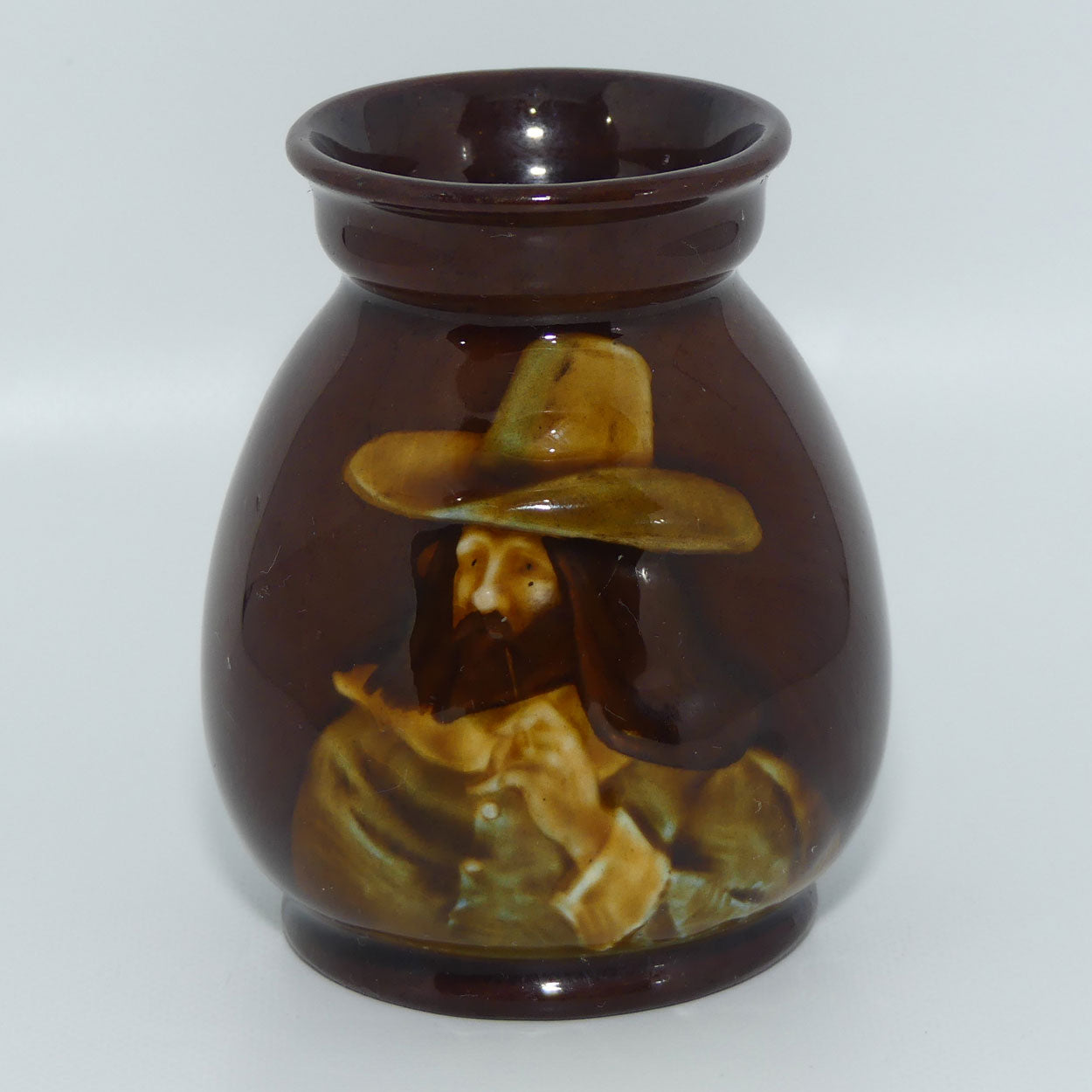 Royal Doulton Kingsware Guy Fawkes miniature vase