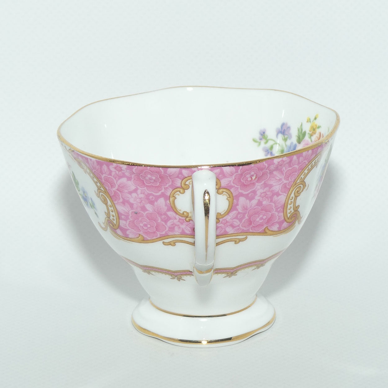 Royal Albert Bone China Lady Carlyle trio | Pink | Malvern | early stamp