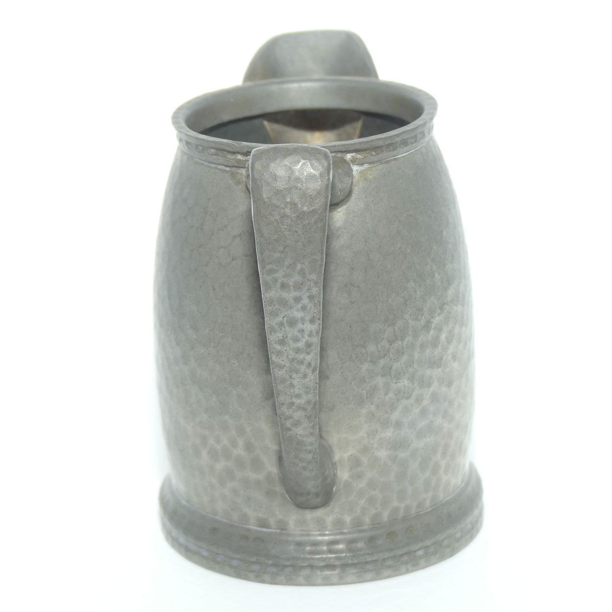 English Arts and Crafts | Hampden Pewter hand beaten milk jug