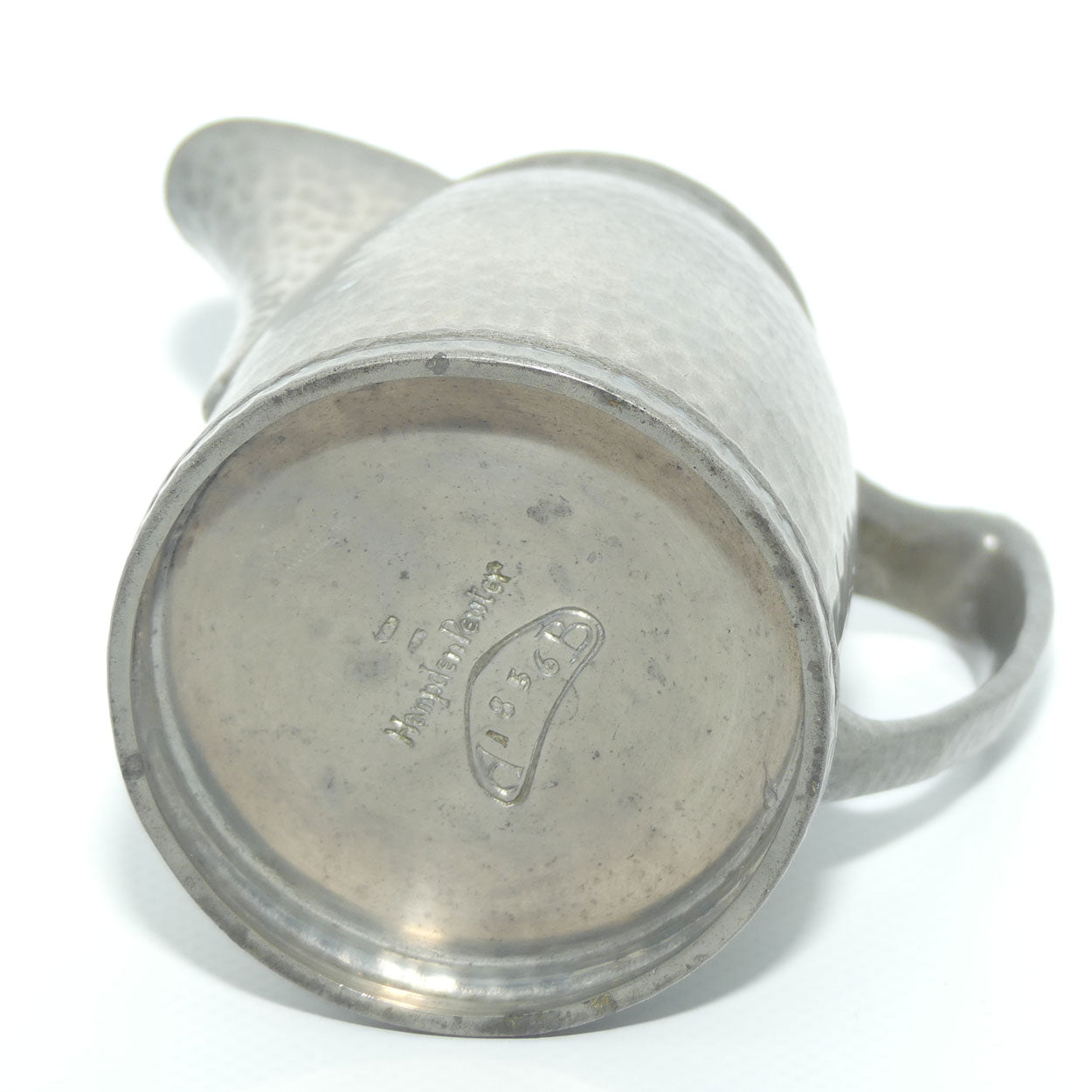 English Arts and Crafts | Hampden Pewter hand beaten milk jug