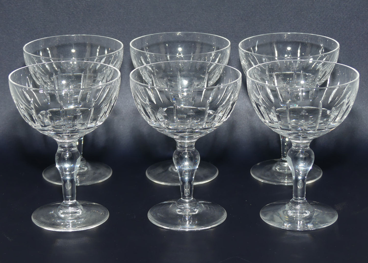 Stuart Crystal | Hampshire Pattern | champaign/cocktail coupe | set of 6