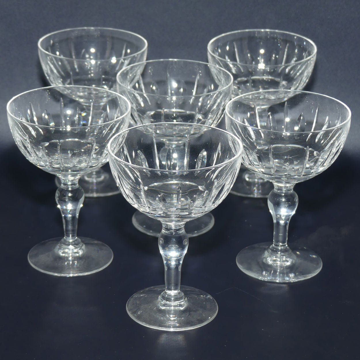 Stuart Crystal | Hampshire Pattern | champaign/cocktail coupe | set of 6