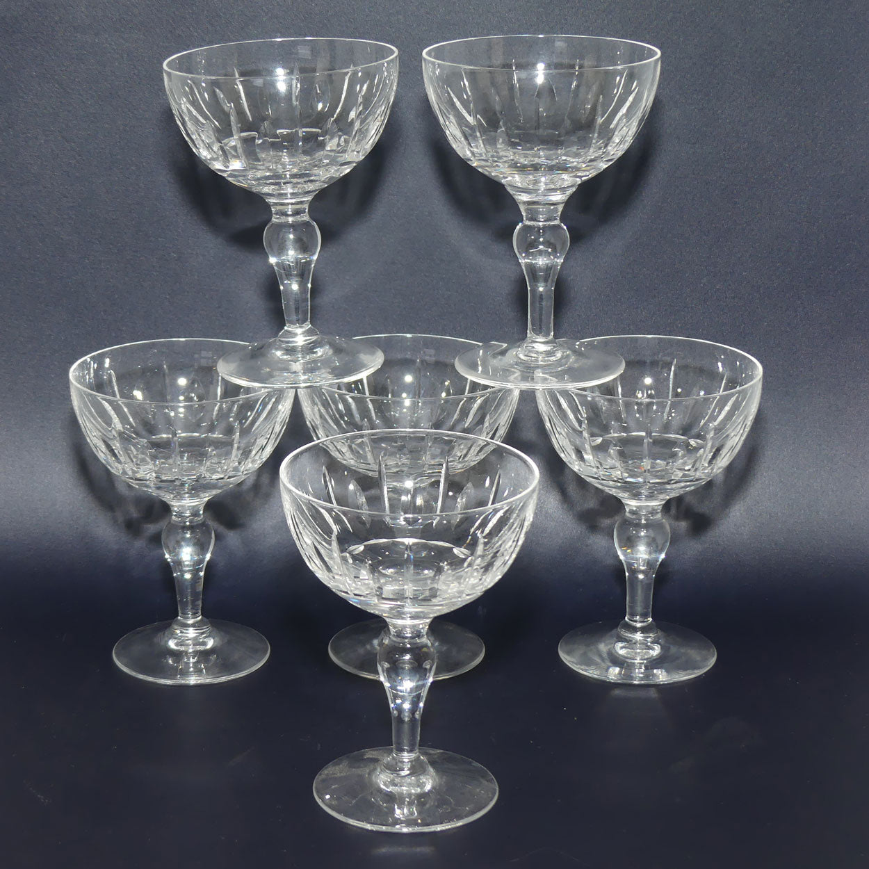 Stuart Crystal | Hampshire Pattern | champaign/cocktail coupe | set of 6