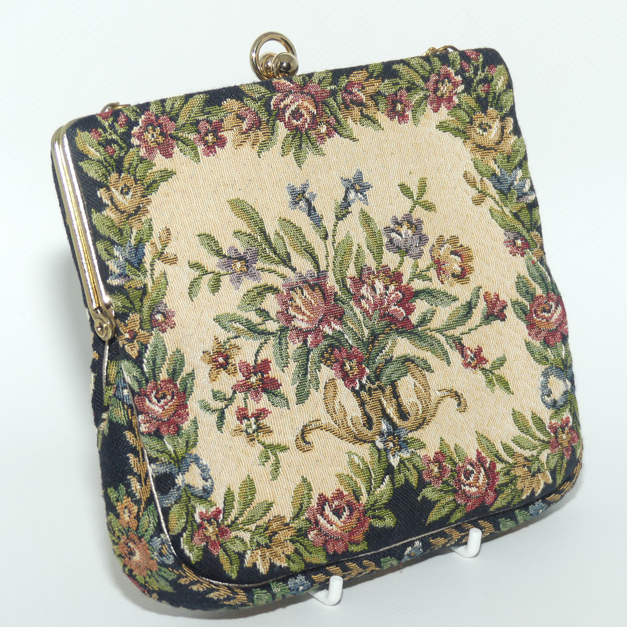 Vintage Tapestry Clutch Hand Bag
