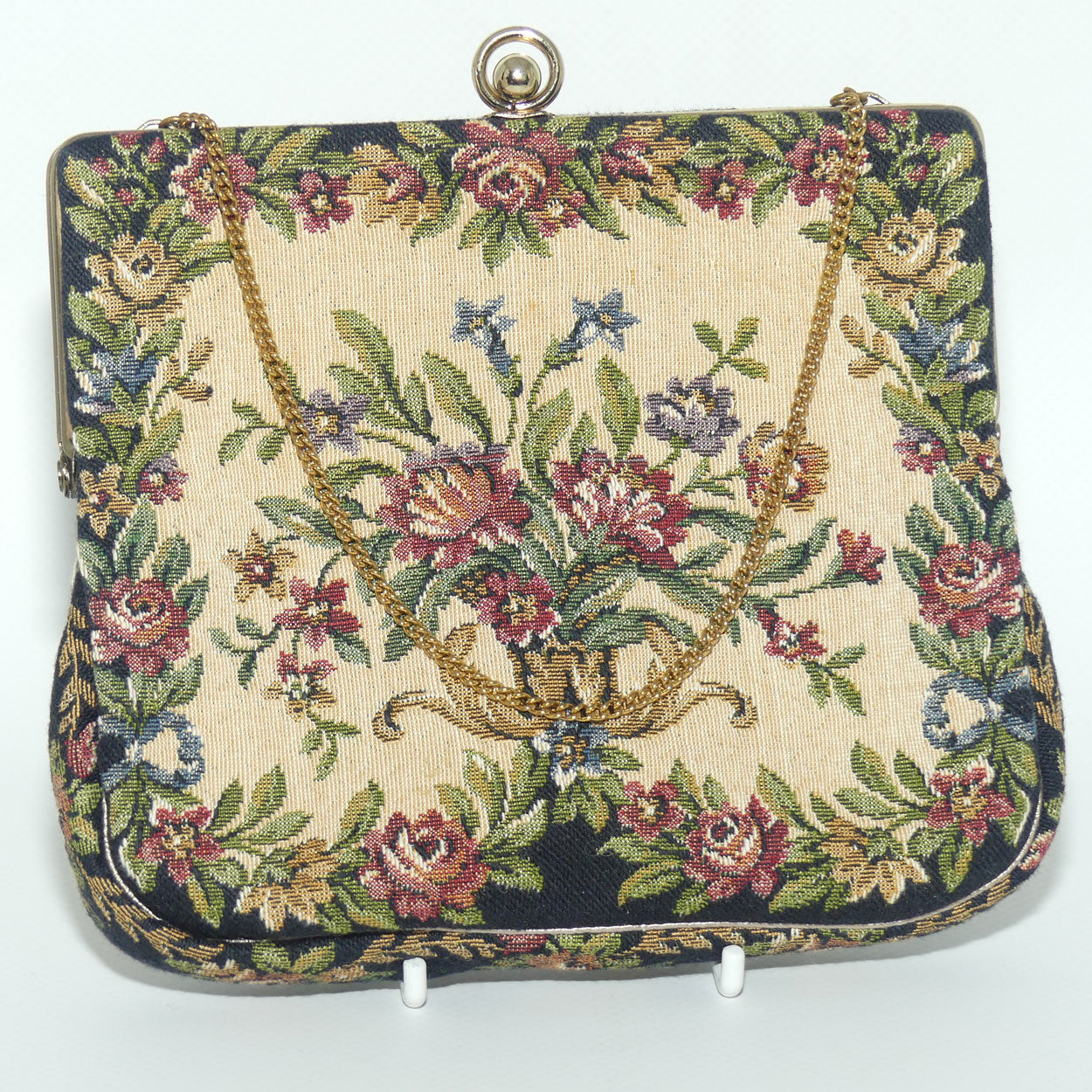 Vintage Tapestry Clutch Hand Bag