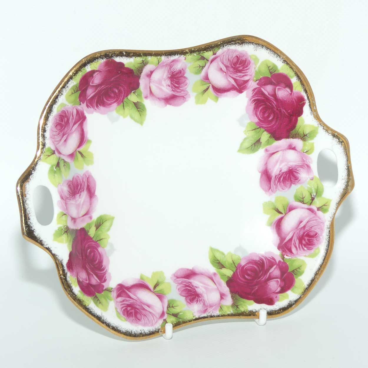 Royal Albert Bone China Old English Rose double handle dish