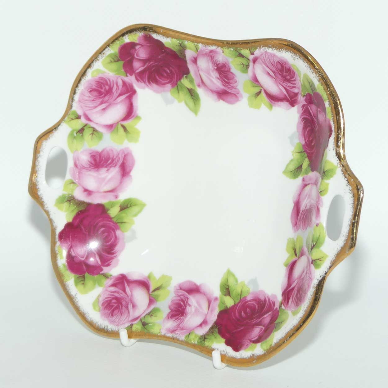 Royal Albert Bone China Old English Rose double handle dish