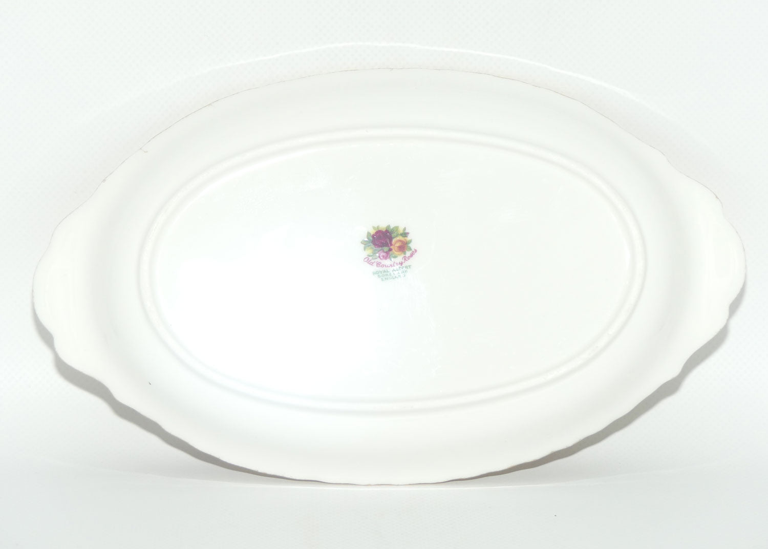 Royal Albert Bone China England Old Country Roses Oval Milk and Sugar Tray | 15cm | Early Backstamp | #1