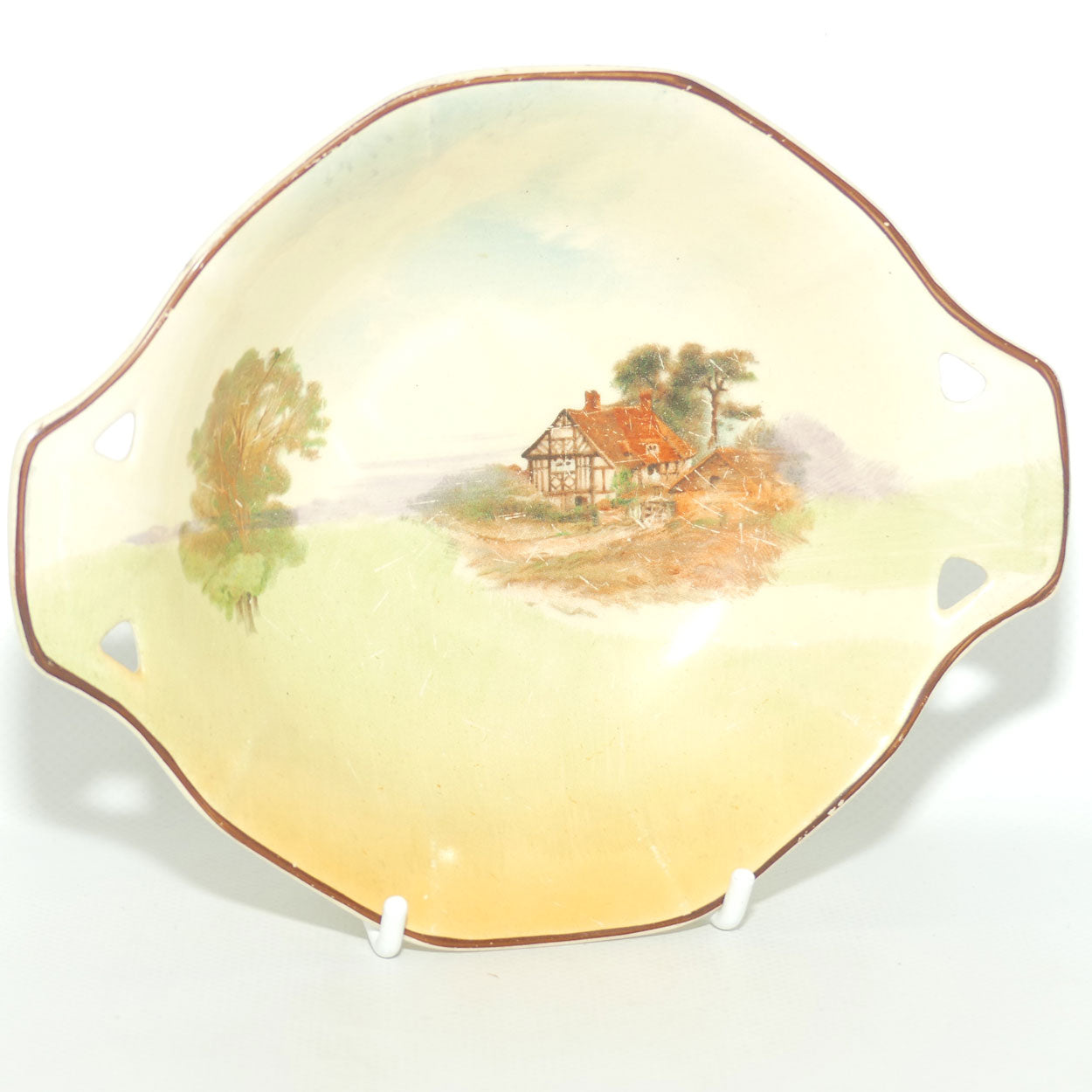 Royal Doulton English Cottages tab handle bowl D4987 | Scene 4