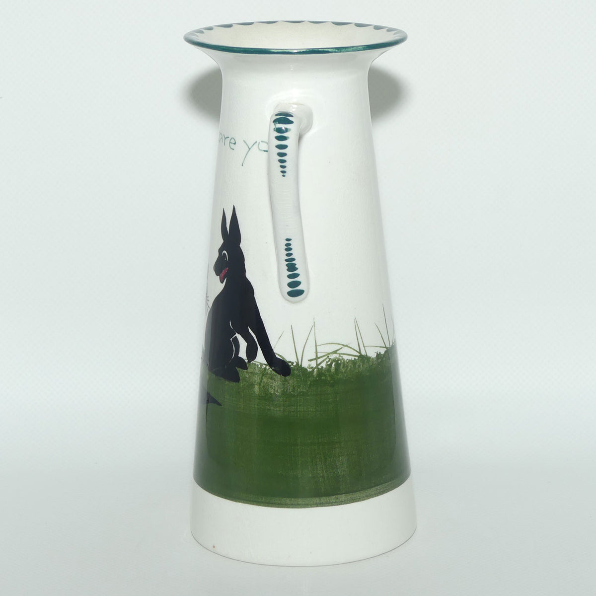 The Bristol Cat and Dog Pottery twin handled vase | decorated by Louis Wain