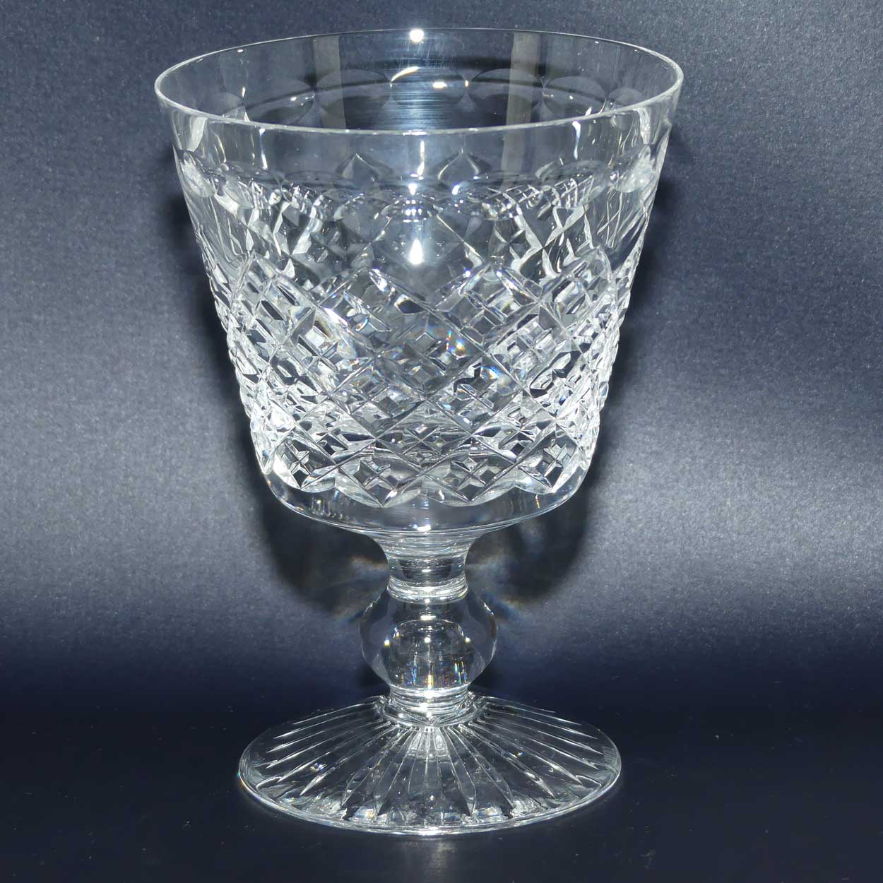 Stuart Crystal | Hardwicke pattern | Round stem | Set of 5 Wine Glasses