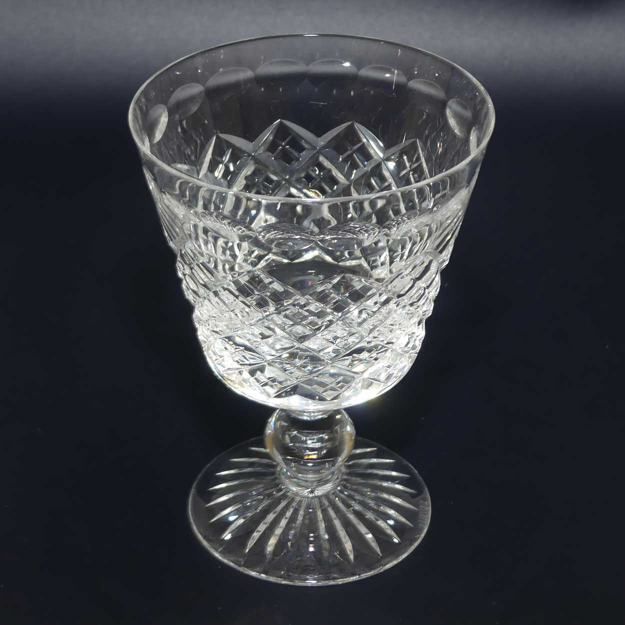 Stuart Crystal | Hardwicke pattern | Round stem | Set of 5 Wine Glasses