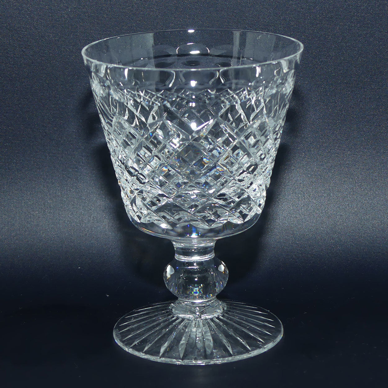 Stuart Crystal | Hardwicke pattern | Round stem | Set of 6 Wine Glasses