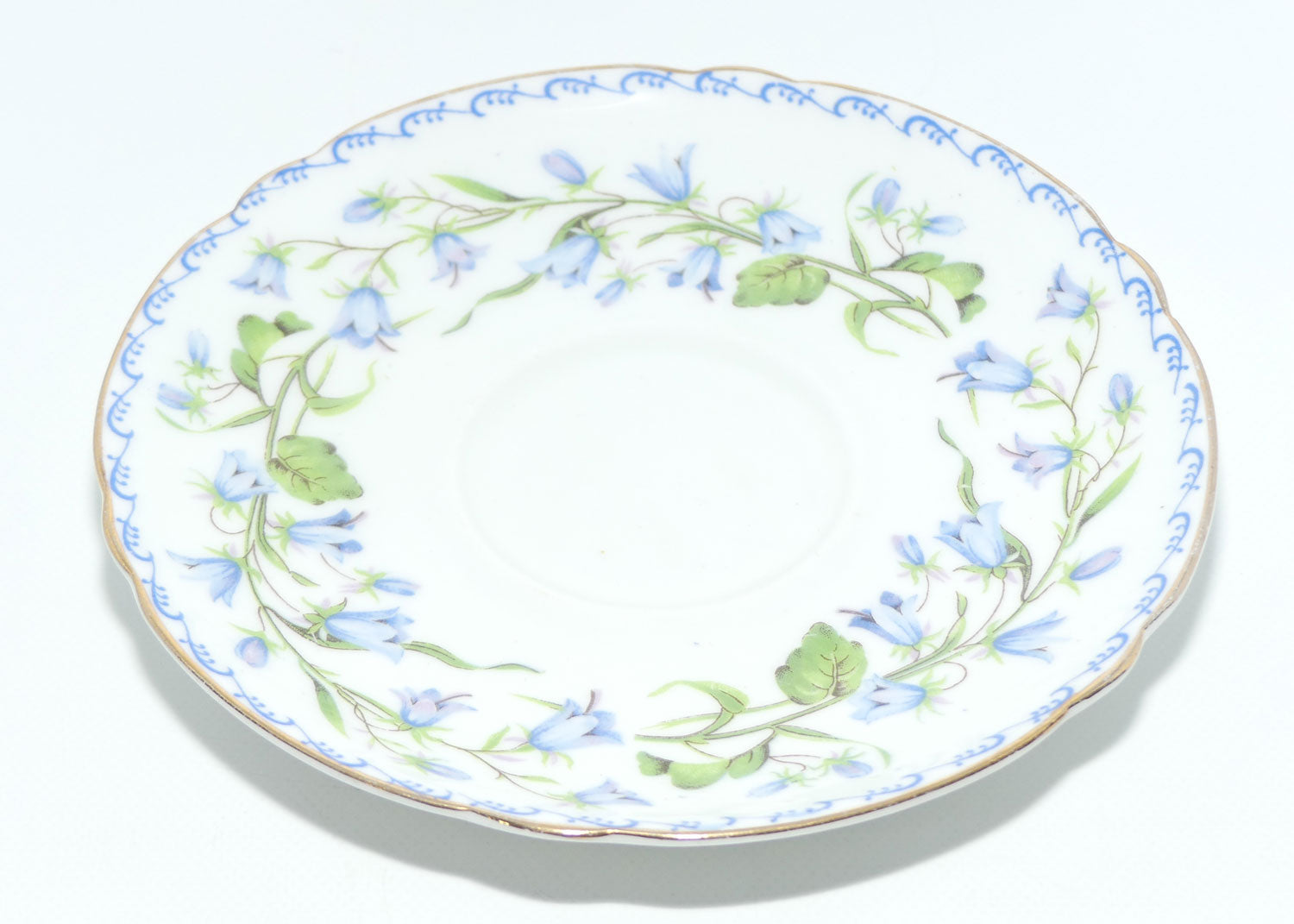 Shelley Richmond shape Harebell pattern trio | Gilt Trim