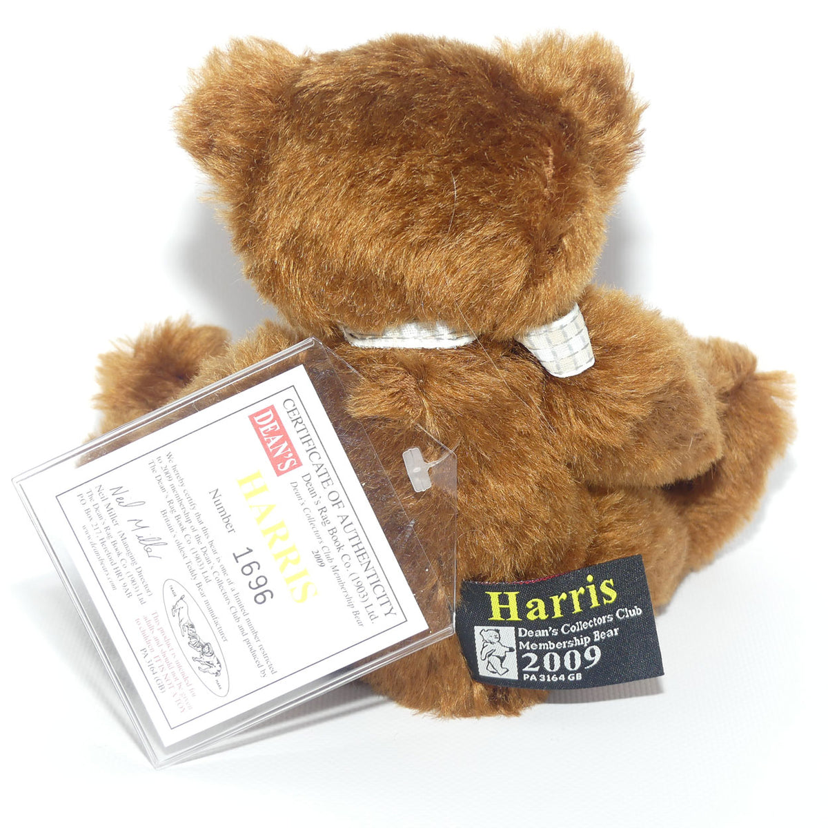 Dean's Rag Book Company Collectors Club Bear | Harris | LE #1696