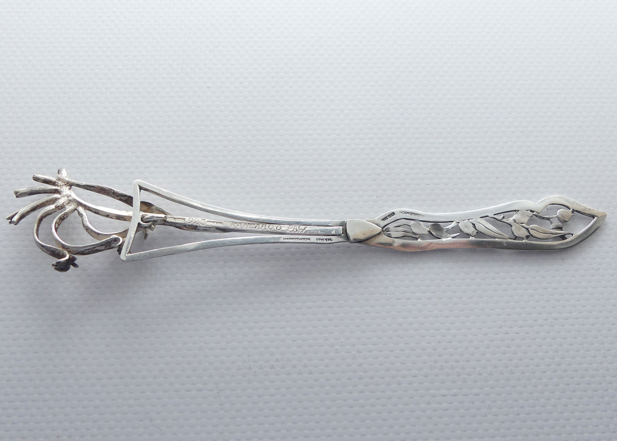 Australian Sterling Silver Harris & Sons Kangaroo Paw letter opener | 20.87g