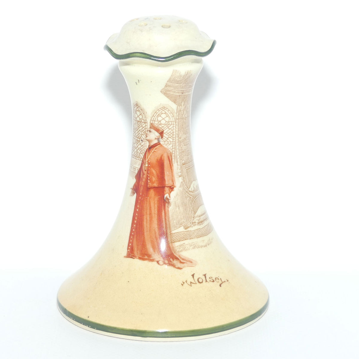 Royal Doulton Shakespearean hatpin holder D3746 Wolsey
