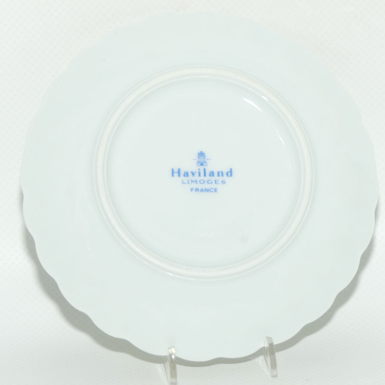Haviland Limoges France hand decorated Floral pattern demi tasse cup and saucer